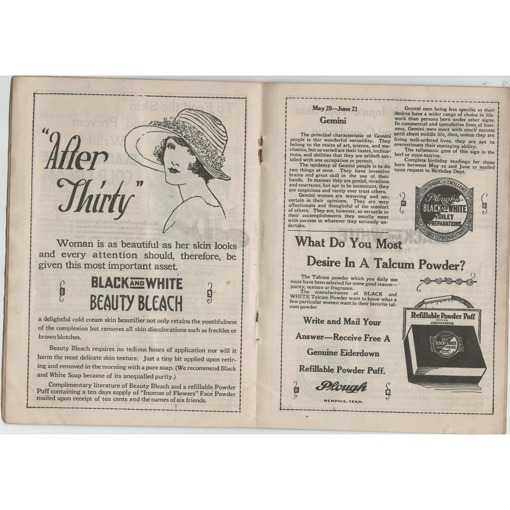 Vintage 1920s Plough's Black and White Dream Book Memphis TN Advertising Booklet - Picture 4 of 4